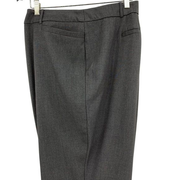 Avenue Gray Dress Pants Size 28W Plus womens 2384 Pull On Elastic Straight Leg - Picture 8 of 12